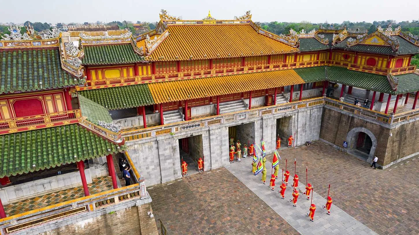 Hue Imperial City - a must-visit historical destination after arriving on the bus from Ha Long to Hue.